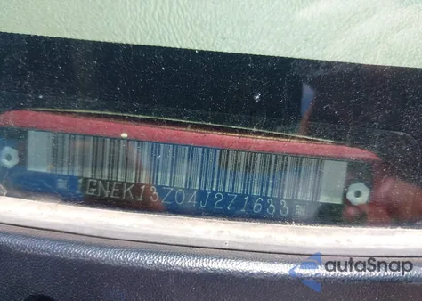 2004 Chevrolet Tahoe Lt из США, поврежденный, VIN 1GNEK13Z04J271633